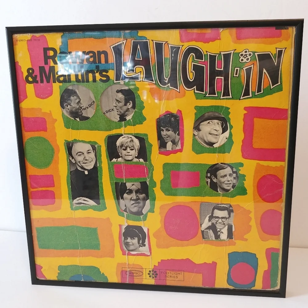 Vintage Laugh In Album Cover Wall Art Bright Graphics Epic Records